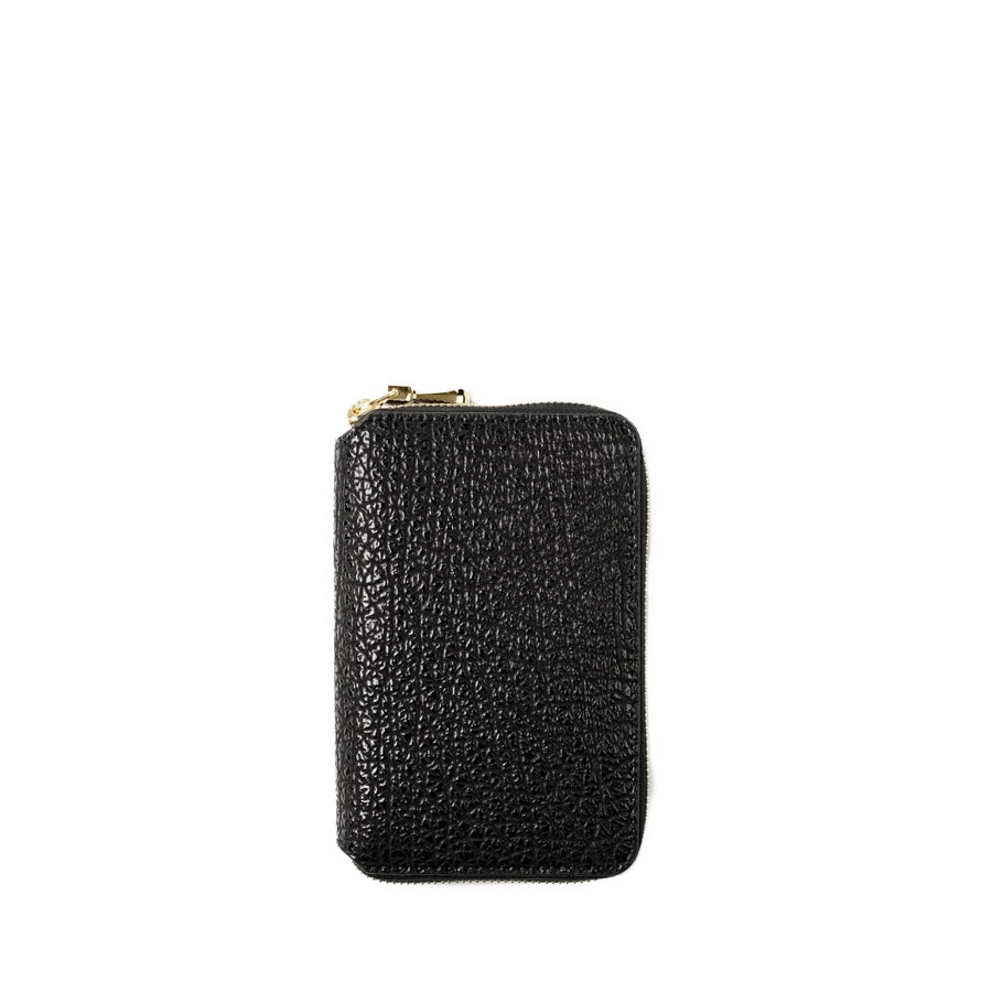 ラウンドミドルウォレット【鮫桟革】